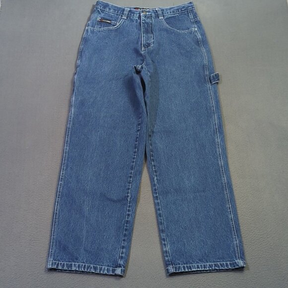 Southpole Jeans Men's 34 Fits 32x31 Blue Baggy Carpenter Authentic Collection